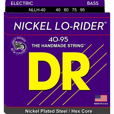 DR Nickel Lo Rider LLH-40 Bas Gitar 40-95 Uzun Ömürlü Takım Tel (El yapımı)