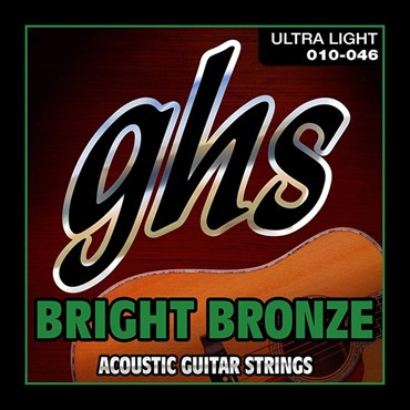 Ghs BB10U Bright Bronz Akustik Gitar 0,10 Takım Tel