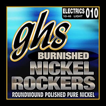 Ghs BNR-L Burnished Nickel Rockers Elektro Gitar 0,10 Saf Nikel Tıraşlı Takım Tel