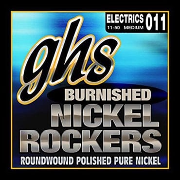 Ghs BNR-M Burnished Nickel Rockers Elektro Gitar 0,11 Saf Nikel Tıraşlı Takım Tel